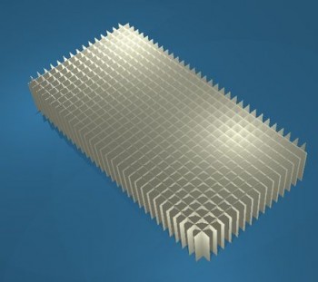 ALPHA lang Rastereinsatz / 16x32 Fächer / Höhe 40 mm für Kryoboxen, Karton