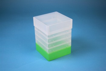 EPPi 178 Kryobox (PP) ohne Facheinteilung, neon-grün, Höhe 178 mm fix