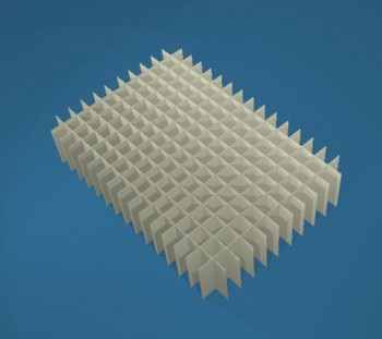 ALPHA Rastereinsatz kurz, 16x11 Fächer, Höhe 25 mm