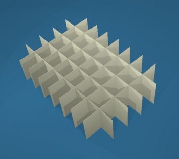 BRAVO Rastereinsatz kurz, 8x5 Fächer, Höhe 30 mm