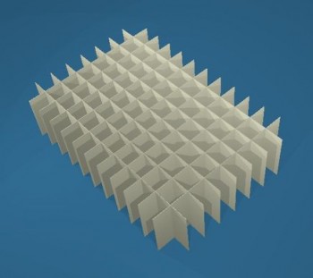 BRAVO Rastereinsatz kurz, 12x8 Fächer, Höhe 30 mm