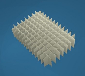ALPHA Rastereinsatz kurz, 13x8 Fächer, Höhe 30 mm