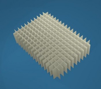 ALPHA Rastereinsatz kurz, 16x11 Fächer, Höhe 30 mm