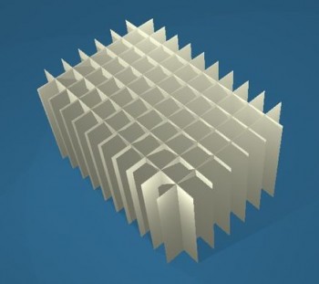 ALPHA Rastereinsatz kurz, 11x7 Fächer, Höhe 65 mm