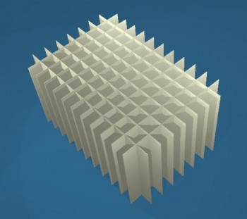 BRAVO Rastereinsatz kurz, 12x8 Fächer, Höhe 65 mm