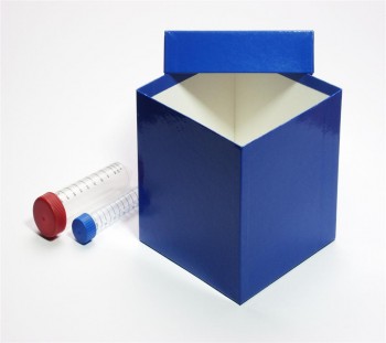ALPHA 130 Kryobox (Karton standard) ohne Facheinteilung, blau, Höhe 130 mm