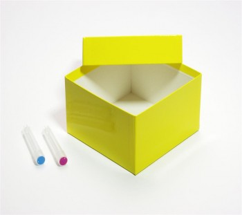 BRAVO 75 Kryobox (Karton spezial) ohne Facheinteilung, gelb, Höhe 75 mm