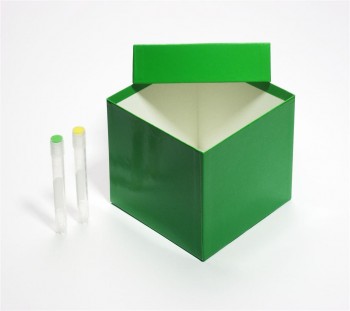 BRAVO 100 Kryobox (Karton standard) ohne Facheinteilung, grün, Höhe 100 mm