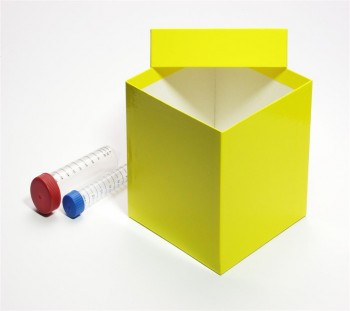 CellBox Mini Kryobox (Karton spezial) ohne Facheinteilung, gelb, Höhe 128 mm