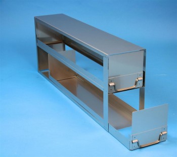 ALPHA 130 Schrankeinschub 5x2 Fächer für 10 Kryoboxen bis 136x136x133 mm, Klappgriff, offene Bauform