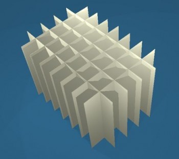 ALPHA Rastereinsatz kurz, 8x5 Fächer, Höhe 80 mm