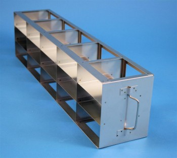 ALPHA 50 Schrankgestell 5x3 Fächer für 15 Kryoboxen bis 136x136x53 mm Klappgriff, offene Bauform