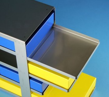 BRAVO 25 Schrankeinschub 2x6 Fächer für 12 Kryoboxen bis 133x133x28 mm, Tableu (ohne Griff), geschlossene Bauform