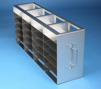 BRAVO 32 Schrankgestell 4x6 Fächer für 24 Kryoboxen bis 133x133x35 mm Klappgriff, offene Bauform