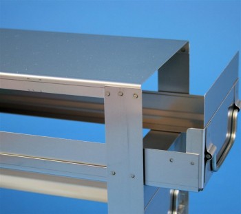 BRAVO 75 Schrankeinschub 2x3 Fächer für 6 Kryoboxen bis 133x133x78 mm, Klappgriff, geschlossene Bauform