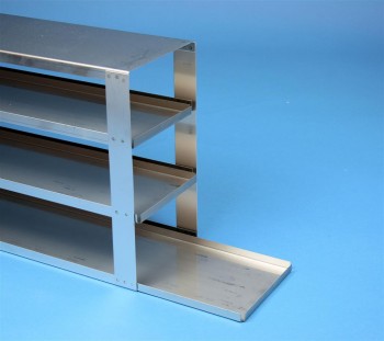 BRAVO 75 Schrankeinschub 2x3 Fächer für 6 Kryoboxen bis 133x133x78 mm, Tableu (ohne Griff), geschlossene Bauform