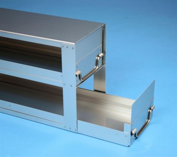 EPPi 102 Schrankeinschub 5x2 Fächer für 10 Kryoboxen bis 133x133x103 mm, Klappgriff, offene Bauform