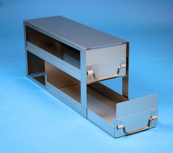 EPPI 105 Schrankeinschub 3x2 Fächer für 6 Kryoboxen bis 133x133x105 mm, Klappgriff, geschlossene Bauform