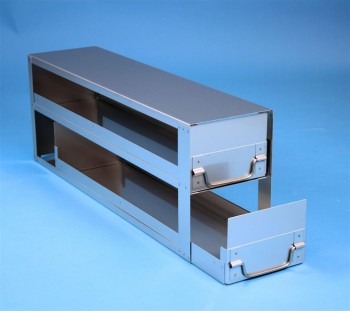 EPPI 105 Schrankeinschub 4x2 Fächer für 8 Kryoboxen bis 133x133x105 mm, Klappgriff, geschlossene Bauform