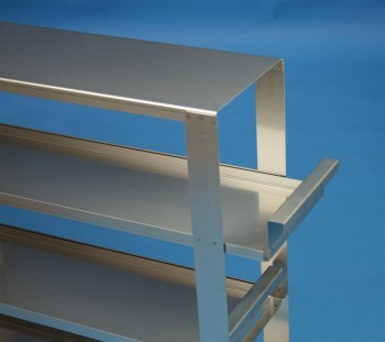 EPPi 105 Schrankeinschub 5x2 Fächer für 10 Kryoboxen bis 133x133x105 mm, Griffkante, offene Bauform
