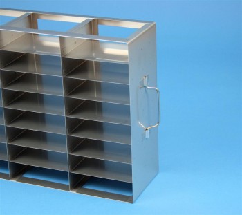 EPPi 37 Schrankgestell 5x8 Fächer für 40 Kryoboxen bis 133x133x37 mm Klappgriff, offene Bauform