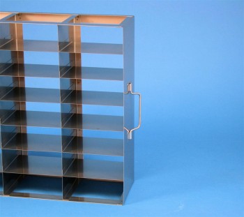 EPPi 45+50 Schrankgestell 5x7 Fächer für 35 Kryoboxen bis 133x133x53 mm Klappgriff, offene Bauform