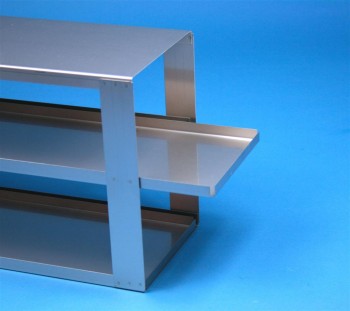 EPPI 95+96 Schrankeinschub 3x2 Fächer für 6 Kryoboxen bis 133x133x97 mm, Tableu (ohne Griff), geschlossene Bauform