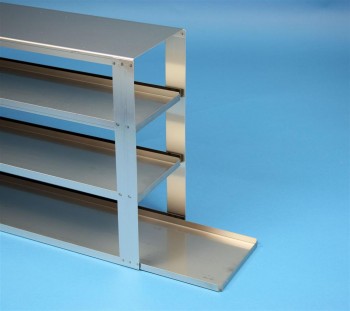 EPPI 95+96 Schrankeinschub 5x3 Fächer für 15 Kryoboxen bis 133x133x97 mm, Tableu (ohne Griff), geschlossene Bauform