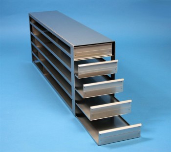 MTP 45 Schrankeinschub 7x5 Fächer für 35 MT-Platten bis 86x128x45 mm, Griffleiste, offene Bauform