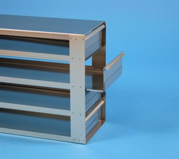 MTP 53 Schrankeinschub 5x4 Fächer für 20 MT-Platten bis 86x128x53 mm, Griffleiste, offene Bauform