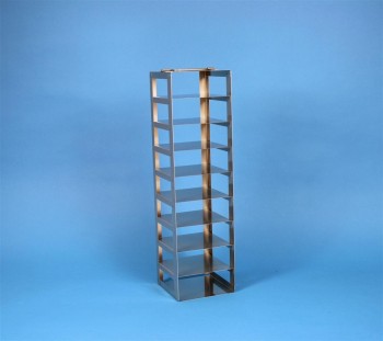 ALPHA 50 Truhengestell für 9 Kryoboxen bis 136x136x53 mm Klappgriff, Edelstahl