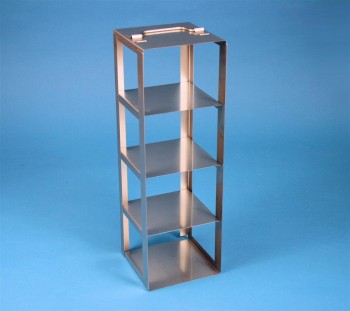 EPPi 102 Truhengestell für 4 Kryoboxen bis 133x133x103 mm Klappgriff, Edelstahl