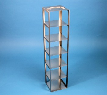 EPPi 102 Truhengestell für 6 Kryoboxen bis 133x133x103 mm Klappgriff, Edelstahl