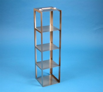 EPPi 122+128 Truhengestell für 4 Kryoboxen bis 133x133x128 mm Klappgriff, Edelstahl
