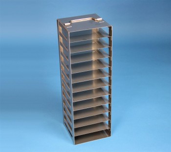 EPPi 32 Truhengestell für 12 Kryoboxen bis 133x133x32 mm Klappgriff, Edelstahl