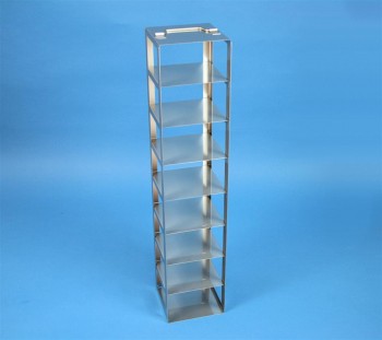 EPPi 70+75 Truhengestell für 8 Kryoboxen bis 133x133x76 mm Klappgriff, Edelstahl
