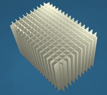 ALPHA Rastereinsatz kurz, 16x11 Fächer, Höhe 80 mm