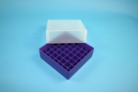 EPPi 75 Kryobox (PP) 7x7 Fächer, violett, Höhe 75 mm fix