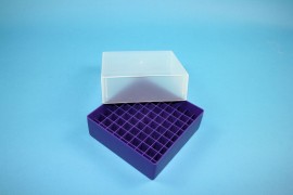 EPPi 75 Kryobox (PP) 9x9 Fächer, violett, Höhe 75 mm fix