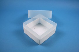 EPPi 102 Kryobox (PP) ohne Facheinteilung, weiss, Höhe 102 mm fix