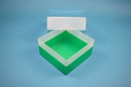 EPPi 102 Kryobox (PP) ohne Facheinteilung, grün, Höhe 102 mm fix
