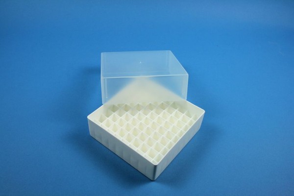 EPPi 75 Kryobox (PP) 9x9 Fächer, weiss, Höhe 75 mm fix