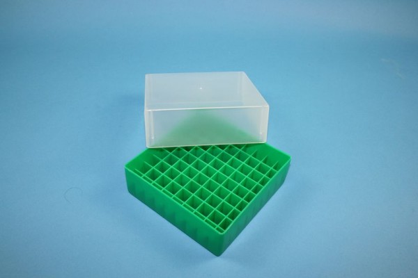 EPPi 75 Kryobox (PP) 9x9 Fächer, grün, Höhe 75 mm fix