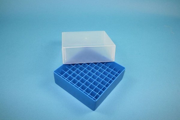 EPPi 75 Kryobox (PP) 9x9 Fächer, blau, Höhe 75 mm fix