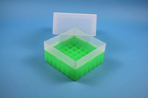EPPi Kryobox 122 / 7x7 Fächer, neon-grün, Höhe 122 mm fix