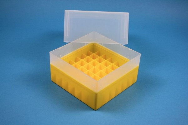 EPPi Kryobox 122 / 7x7 Fächer, gelb, Höhe 122 mm fix