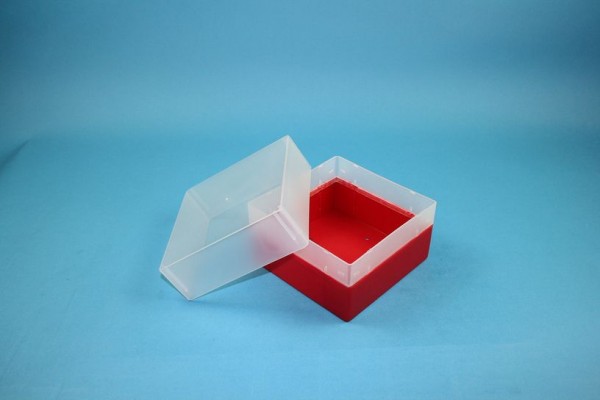 EPPi 102 Kryobox (PP) ohne Facheinteilung, rot, Höhe 102 mm fix
