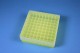 EPPi 45 Kryobox (PP) 9x9 Fächer, neon-gelb, Höhe 45-53 mm variabel