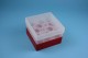 EPPi Kryobox 96 / 10 Löcher, rot, Höhe 96-106 mm variabel