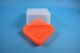 EPPi Kryobox 95 / 7x7 Fächer, neon-orange, Höhe 95 mm fix